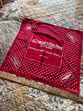 OshKosh Red Polka Dot Bandana-Vintage